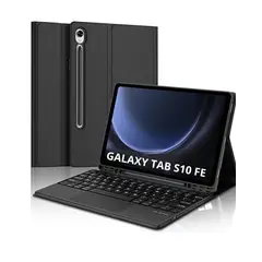 GENERICO - Funda Para Samsung S10 Fe 109 + Teclado Bluetooth Español - Negro.