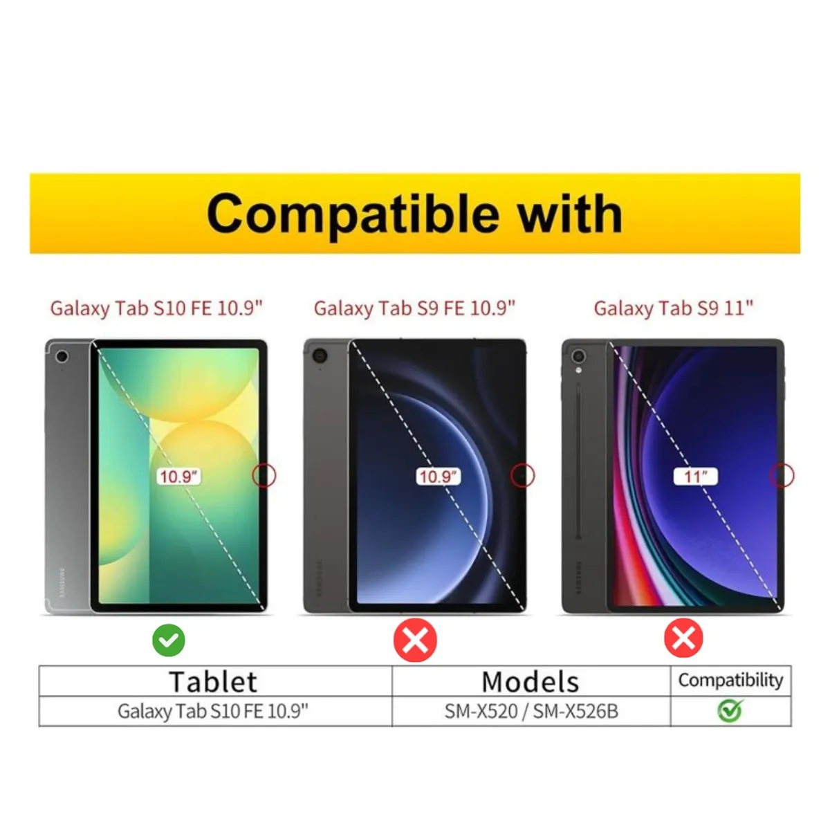 GENERICO - Funda Para Samsung S10 Fe 10.9 + Teclado Bluetooth Español - Negro