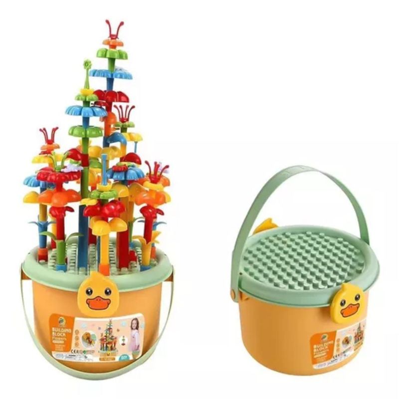 GENERICO - Balde Bloques De Construccion 142pcs Juguete Didactico Niños
