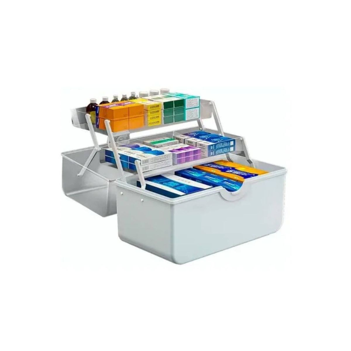 GENERICO - Caja Organizadora Plastica Multiuso Compartimientos Pequeña Portatil