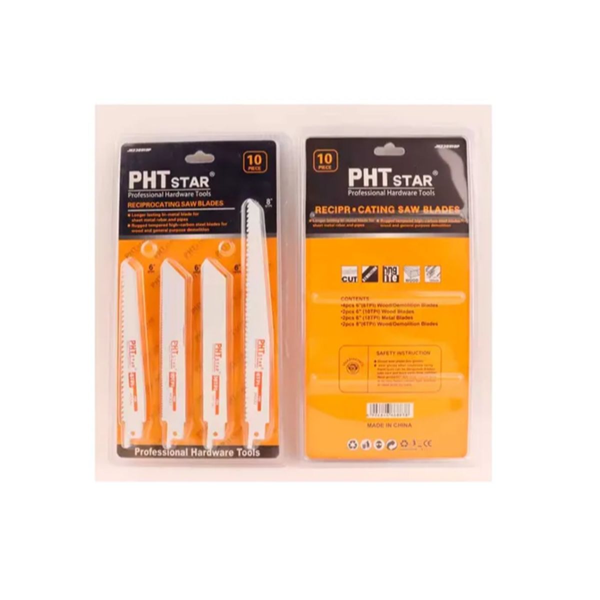 GENERICO - Juego De Hojas Para Sierra Recíproca 10 Piezas Madera Metal