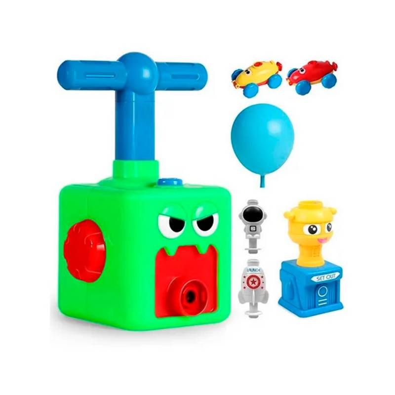 GENERICO - Juguete juego Bombin Lanzador Con 12 Globos Cohetes Y Auto V