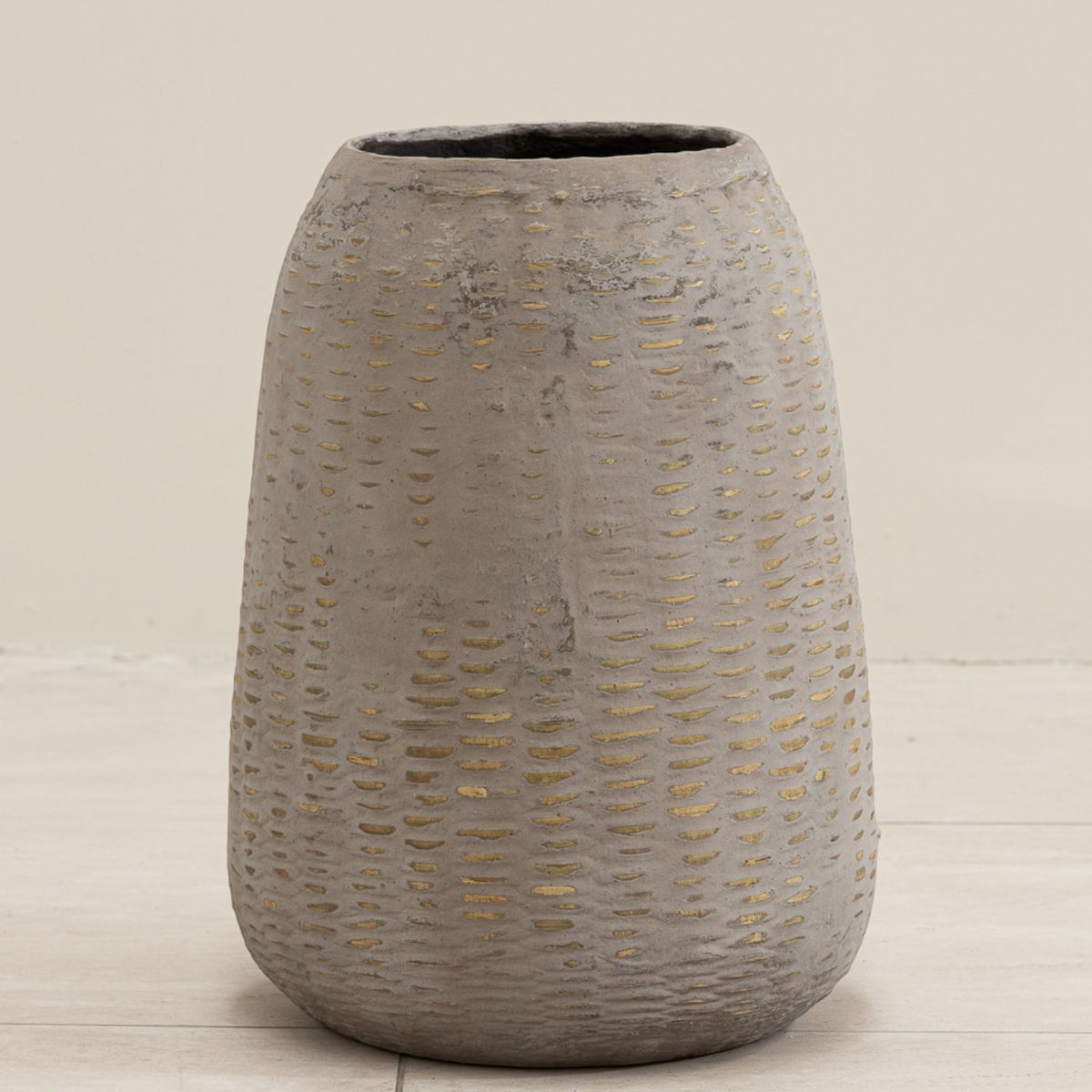 AMOBLE - Macetero Huaquen Gris L Amoblé