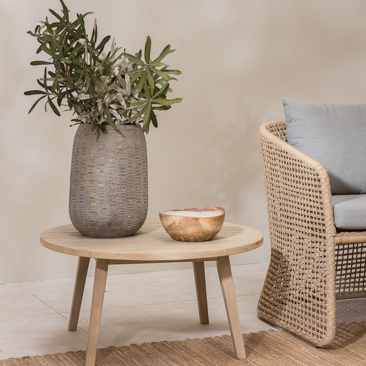 AMOBLE - Macetero Huaquen Gris S Amoblé