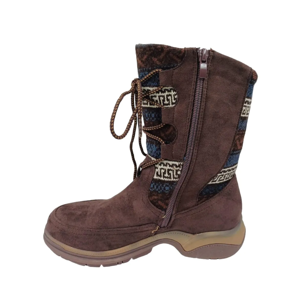 HERIEL - Bota Café Gamuza Mujer