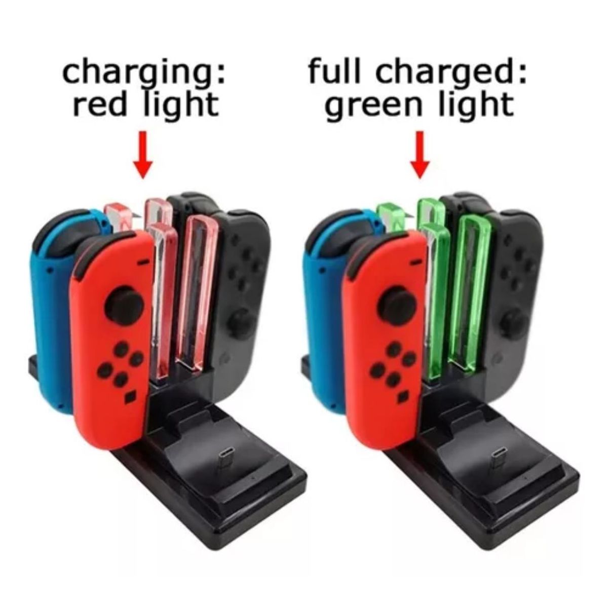 GENERICO - Base De Carga Controles Luz Led Compatible Con Switch