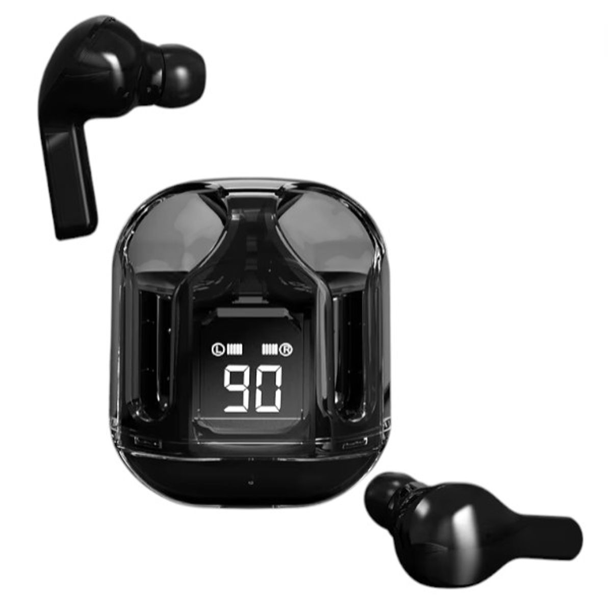 ULTRA - Audífonos Ultrapods Pantalla Led Digital Wireless 5.3 Negro