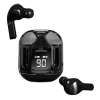Audífonos Ultrapods Pantalla Led Digital Wireless 5.3 Negro