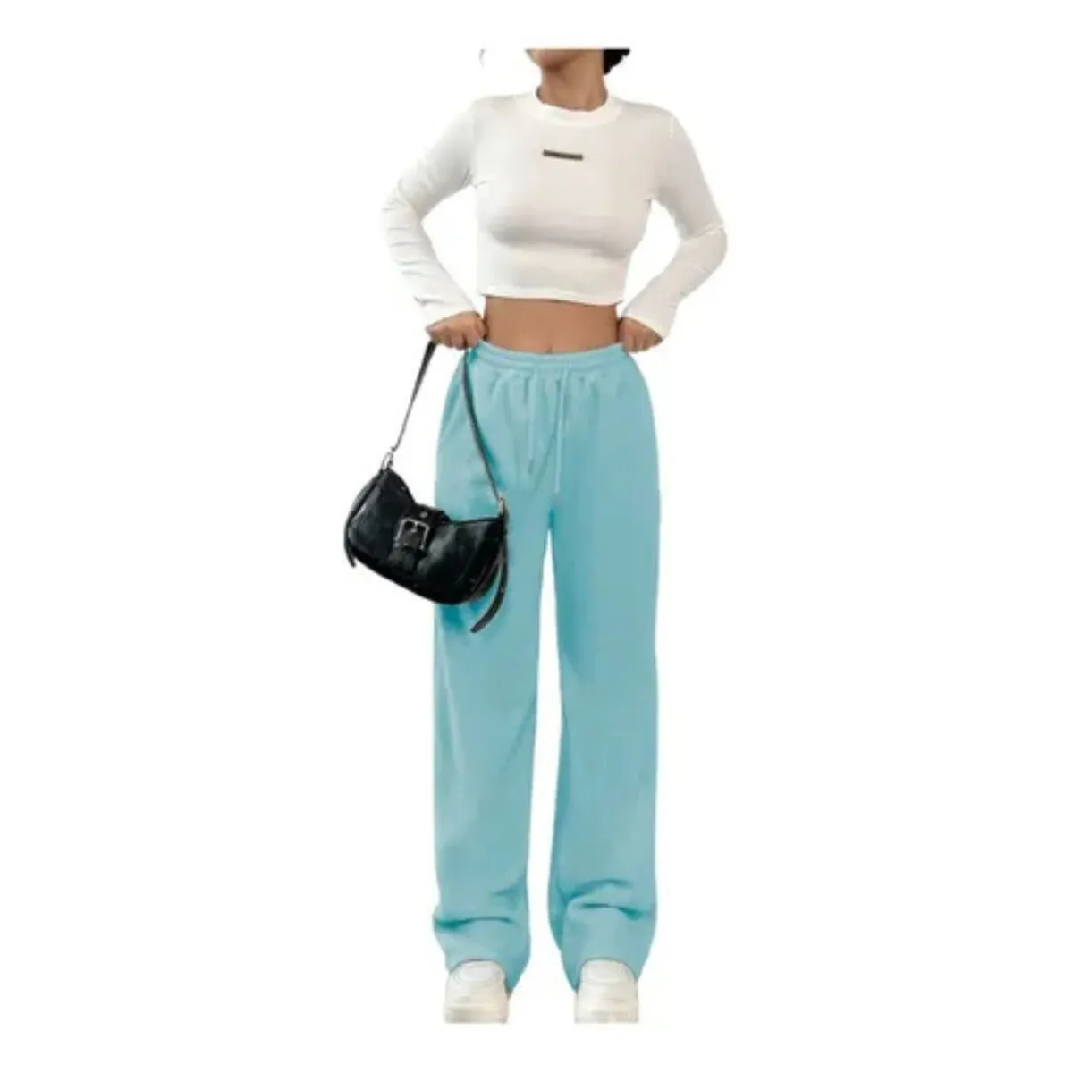 LOOK SHOP - Pantalón Buzo Mujer Jogger Invierno Forro Polar Recto 138