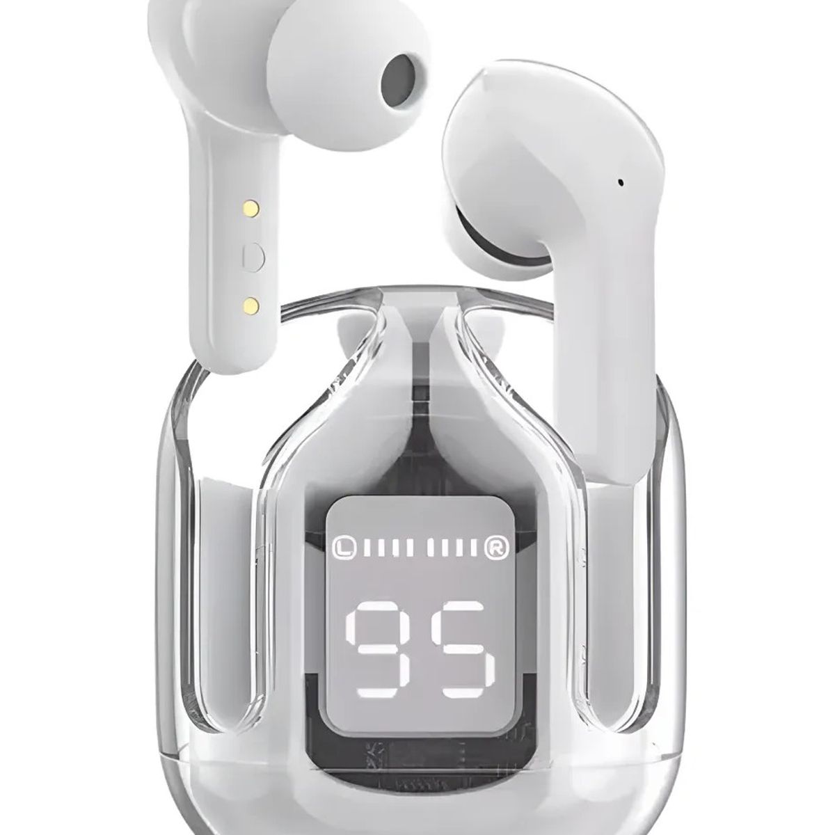 ULTRA - Audífonos Ultrapods Pantalla Led Digital Wireless 5.3 Blanco