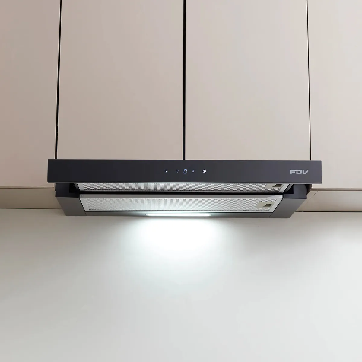 FDV - Campana City Black Bajo Mueble 60cm FDV