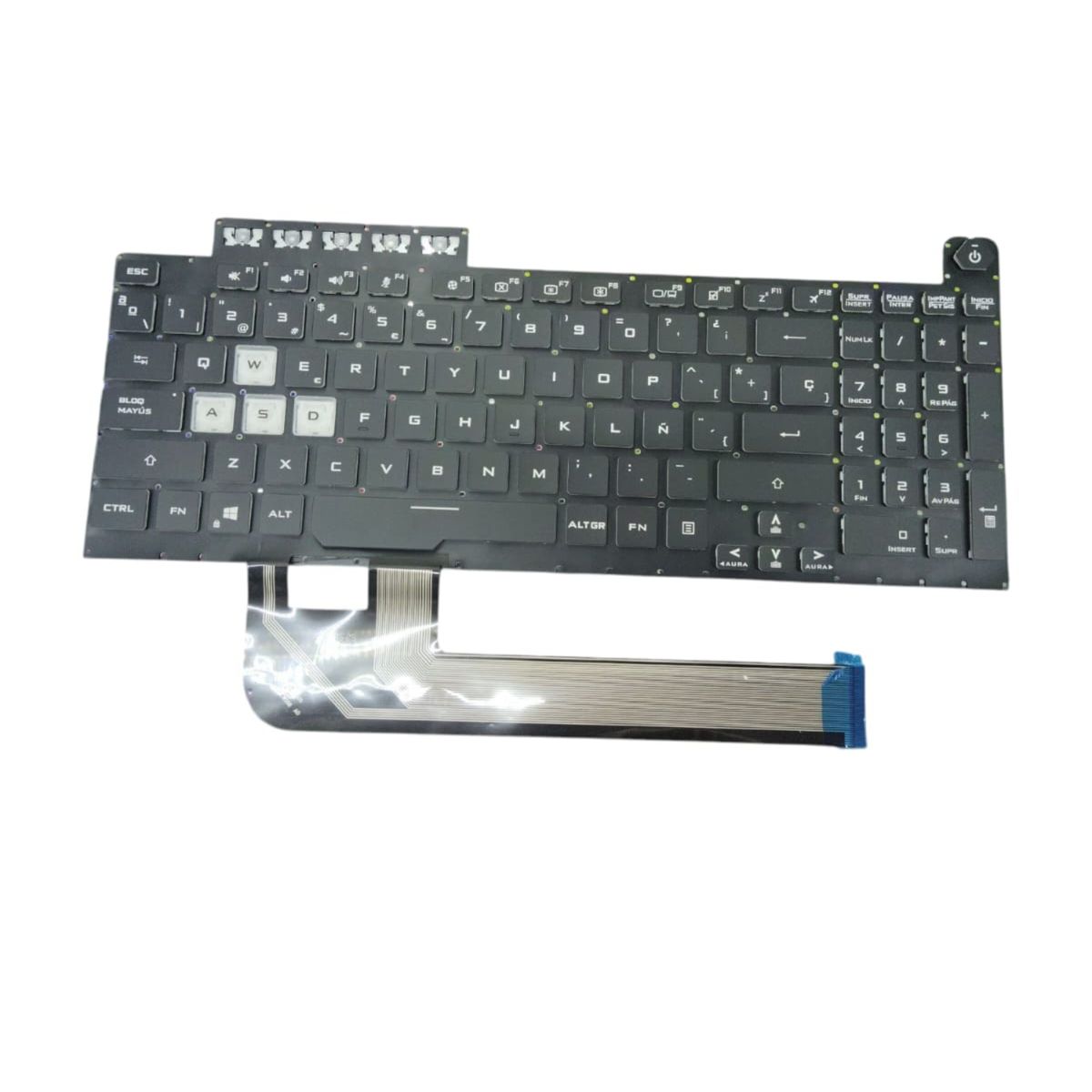 GENERICO - Teclado Compatible Con Acer Nitro 5 An515 Retroiluminado.