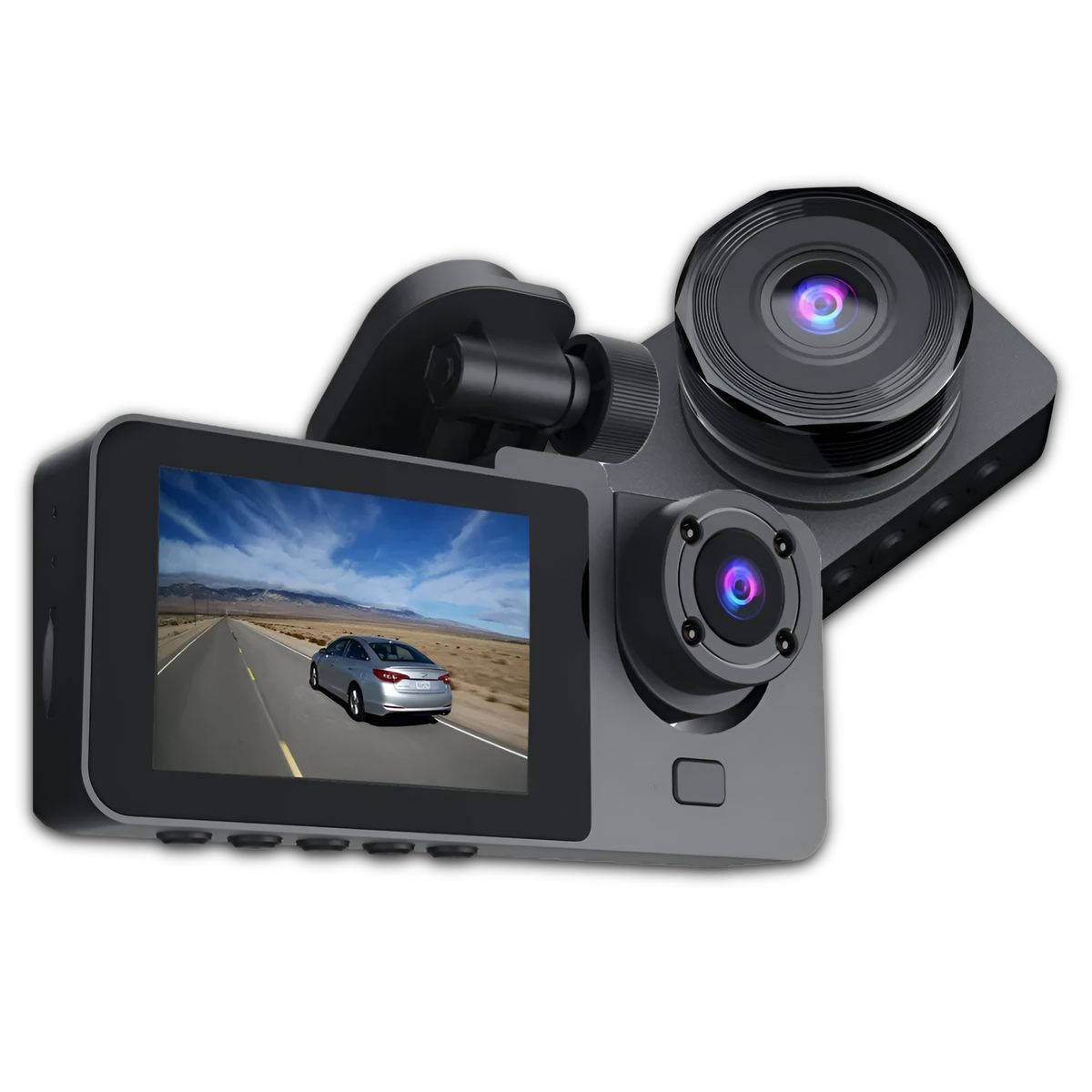 MLAB - Dashcam FHD Con Visión Nocturna Dual Cámara - DVR Automotriz