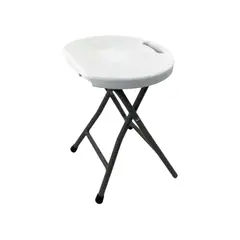 GENERICO - Pack x10 Piso Banquito Silla Taburete 46cm Plegable Plástico