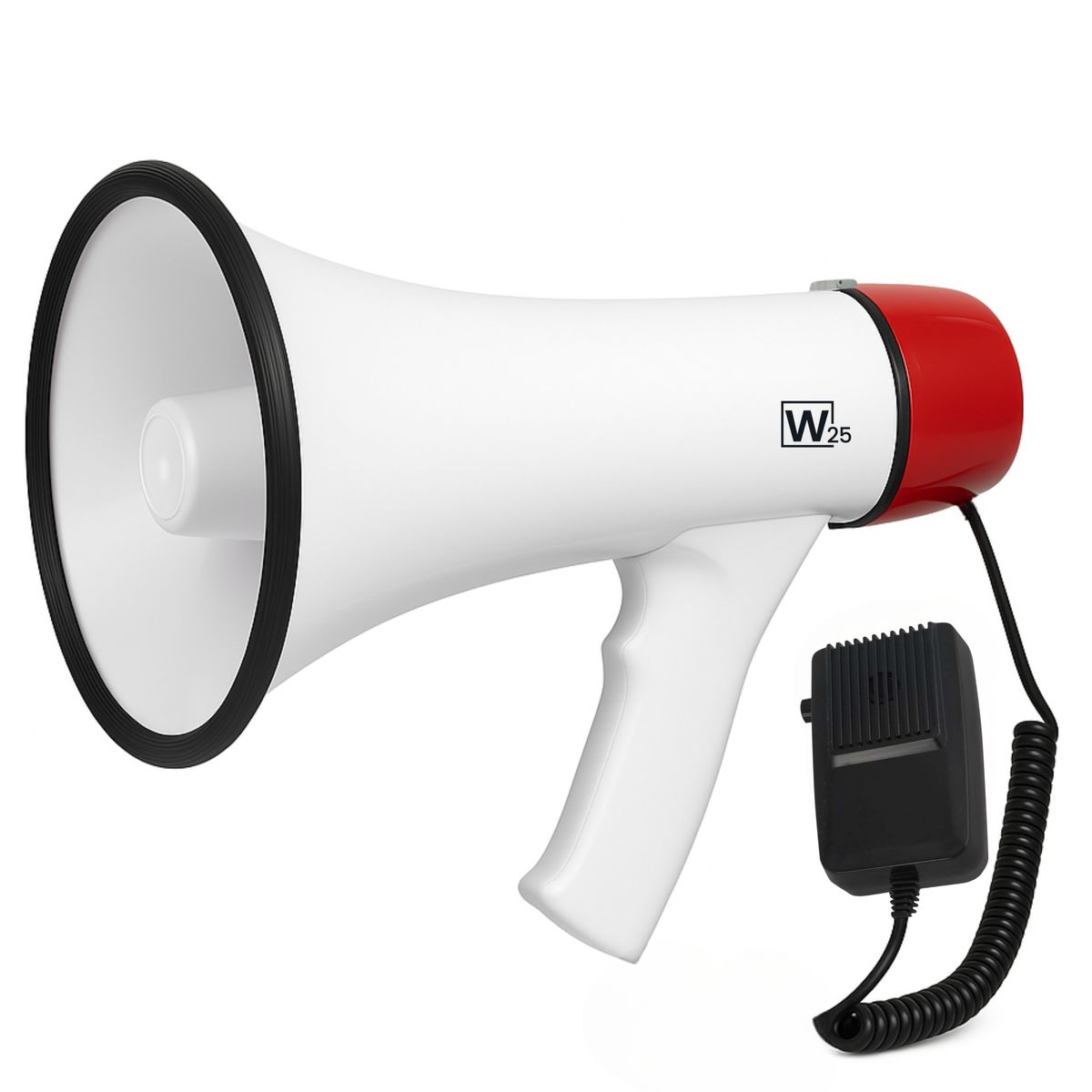 MLAB - Megáfono Amplificador 25W Recargable +Micrófono de Mano 500m