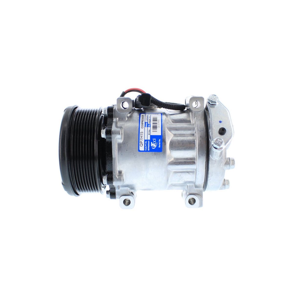 AMERICAN AIR - Compresor de Ac 7H15 12V 8PK 119MM  TAPA WP AM-QUE 8203