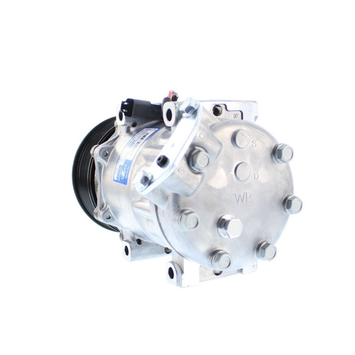 AMERICAN AIR - Compresor de Ac 7H15 12V 8PK 119MM  TAPA WP AM-QUE 8203