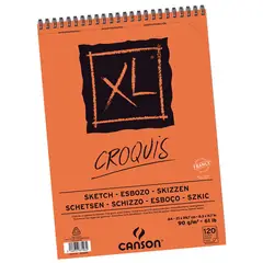 CANSON - Croquera XL Croquis 90gr 120 hjs A4 (21x29.7cm)