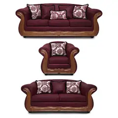AMERICA DECORA - Living 4-3-1 Grand Búfalo Envejecido Burdeo X.