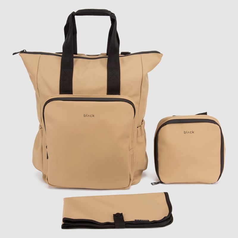 BUBBA - Mochila Maternal Sand Black Bubba