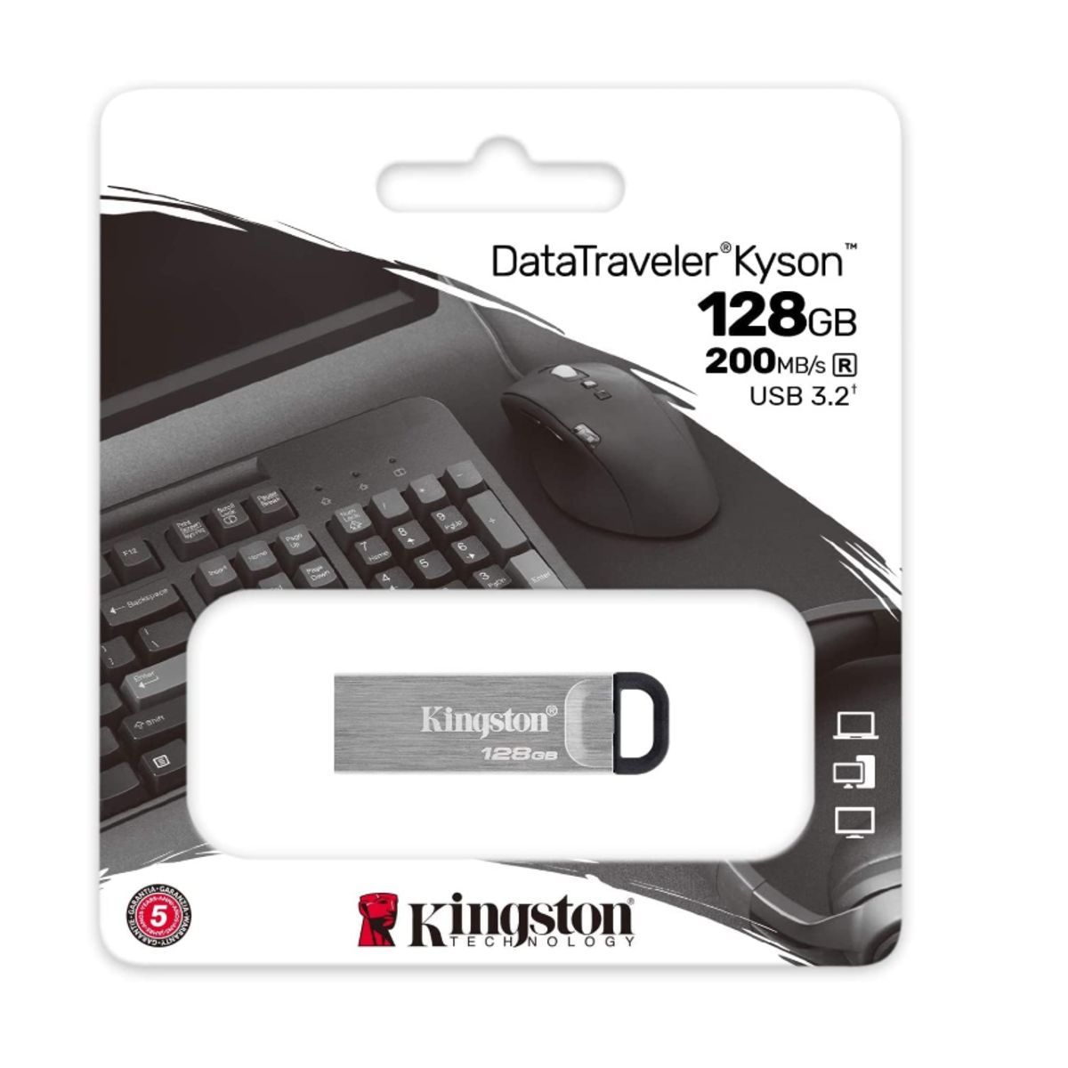 KINGSTON - Pendrive 128 GB - Kingston DataTraveler Kyson - USB 3.1