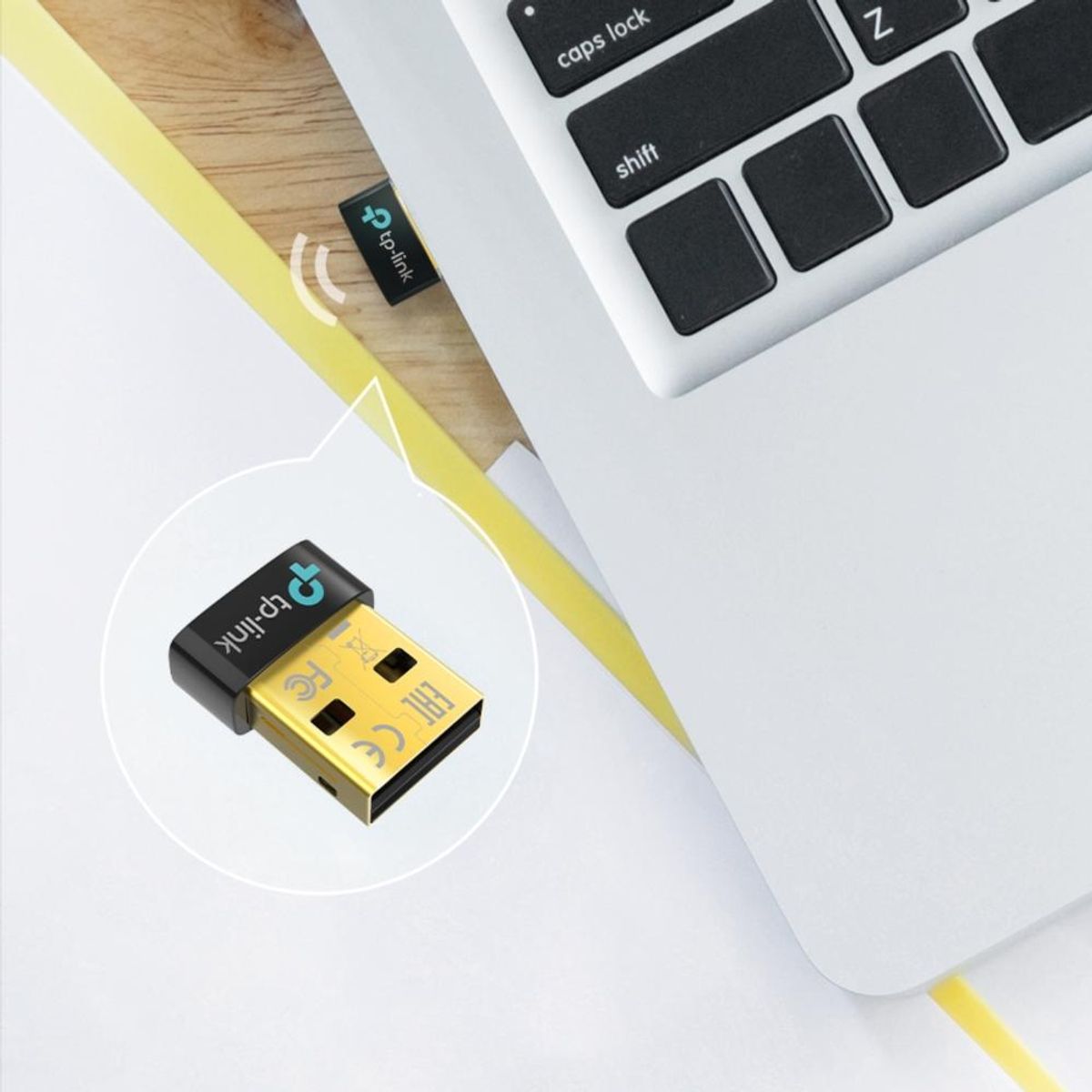 FUJITEL - Adaptador Nano USB Bluetooth 50 B500