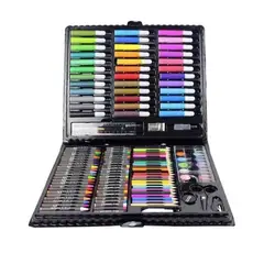 ATLAS - Set De Arte Maleta 150 Piezas Negro