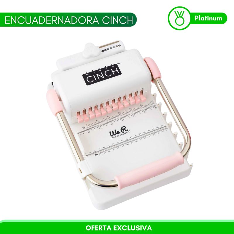 AMERICAN CRAFTS - Encuadernadora Cinch ROSADA SB10