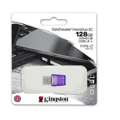 KINGSTON - Pendrive 128 GB - DataTraveler microDuo 3C - USB 3.2