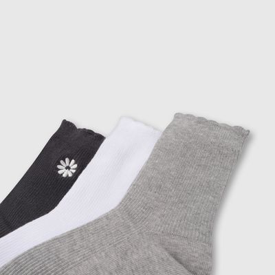 Imagen 2 del producto Calcetin 3/4 Niña Gris 56733