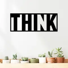 ELAB PROPIA - Cuadro Motivador Think - Madera Fun Republic