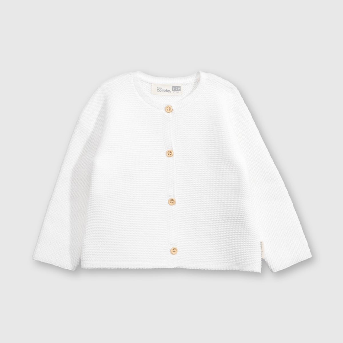 COLLOKY - Chaleco Unisex bebé Blanco 56783 Colloky