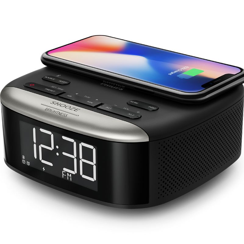 PHILIPS - Radio Reloj Despertador Bluetooth Y Cargador Philips TAR7606