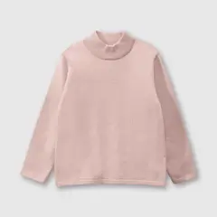 COLLOKY - Sweater Rosado de Algodón Suavizado y Tejido para Bebé