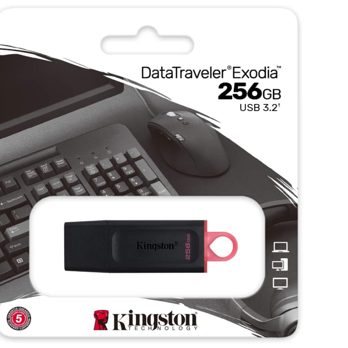 KINGSTON - Pendrive 256 GB - Kingston DataTraveler Exodia - USB 3.1 Gen 1