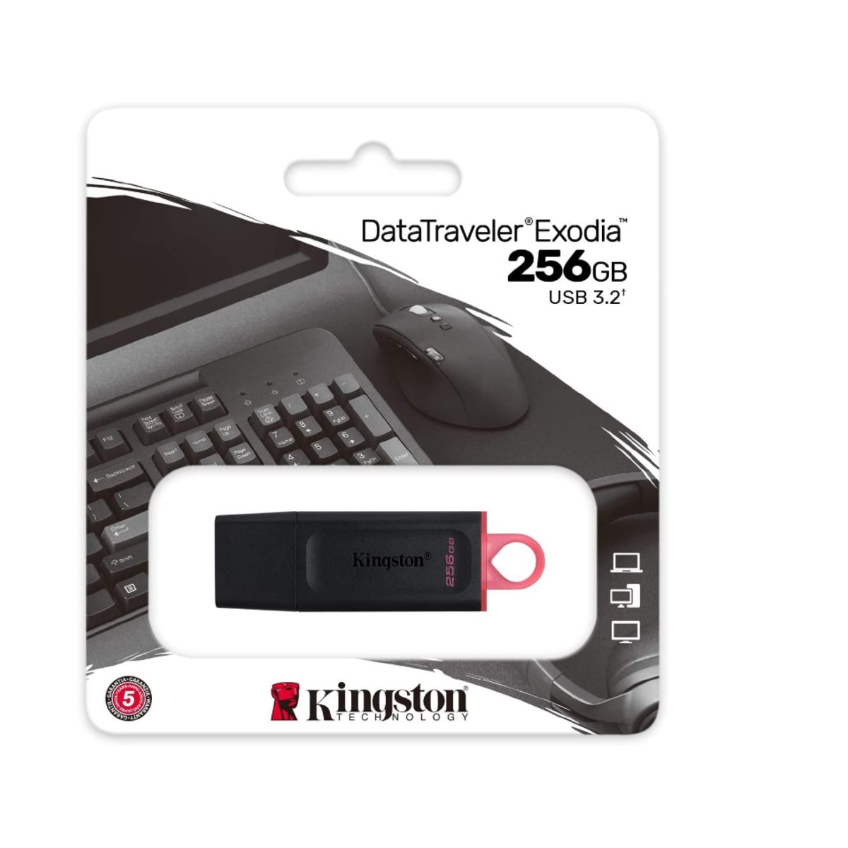 KINGSTON - Pendrive 256 GB - Kingston DataTraveler Exodia - USB 3.1 Gen 1