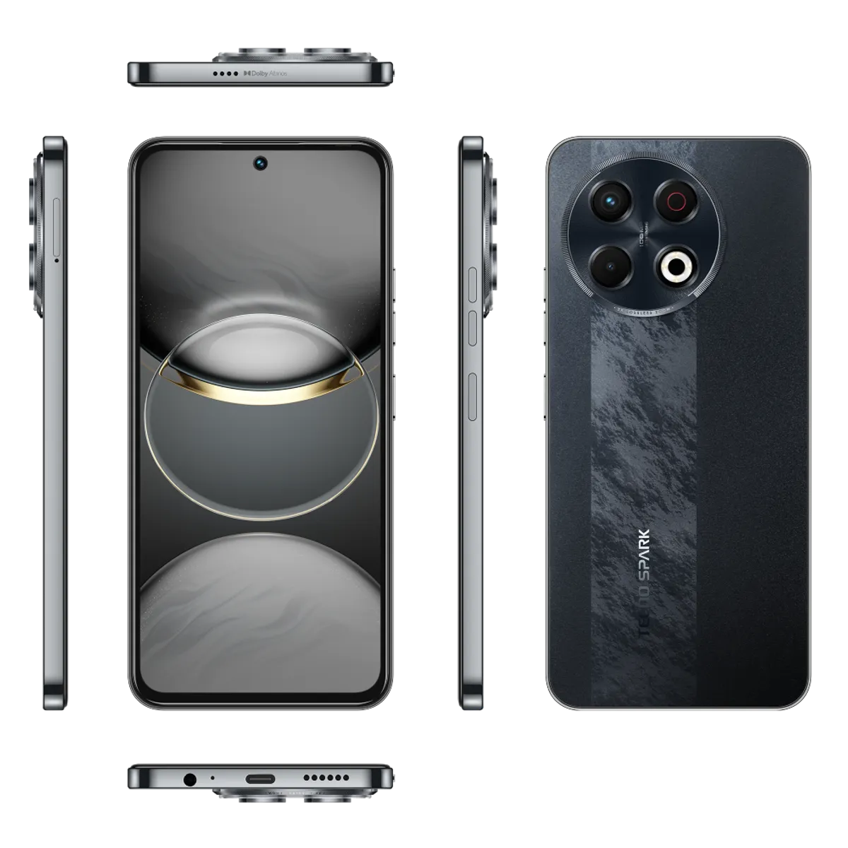 TECNO MOBILE - Celular Tecno Spark 30 Pro Dual Sim 256GB + 8GB Obsidian Edge