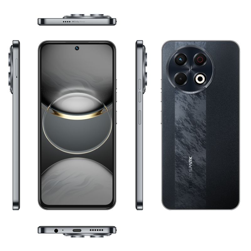 TECNO MOBILE - Celular Tecno Spark 30 Pro Dual Sim 256GB + 8GB Obsidian Edge