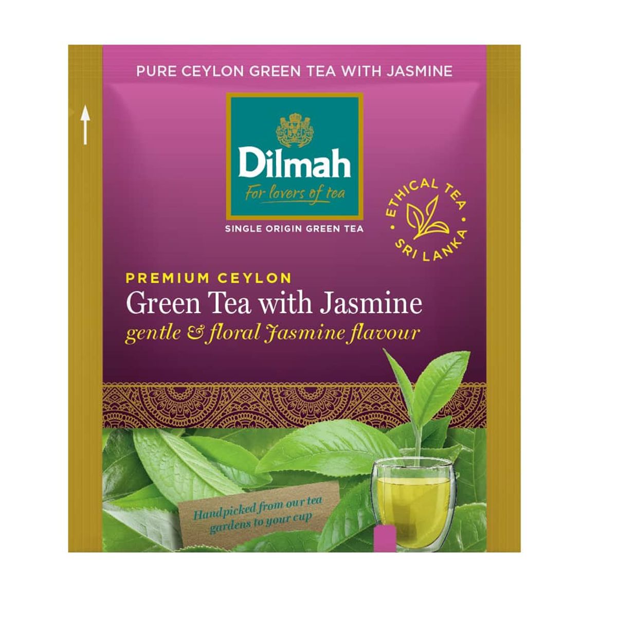 DILMAH - 100 Bolsitas Te Verde Ceylon Jazmin Dilmah