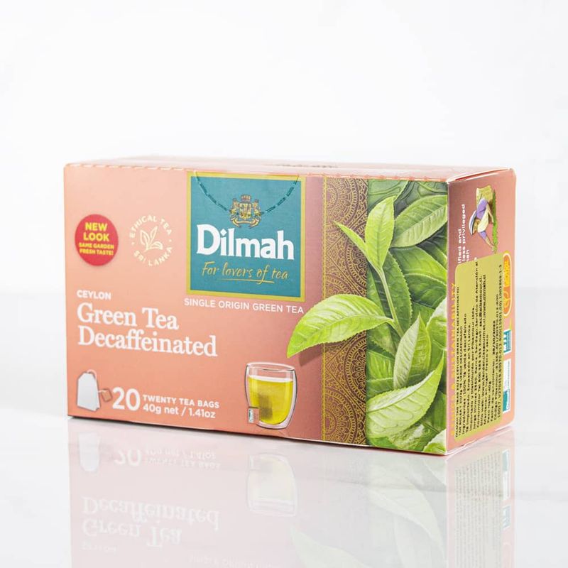 DILMAH - 20 Bolsitas Te Verde Ceylon Descafeinado Dilmah.