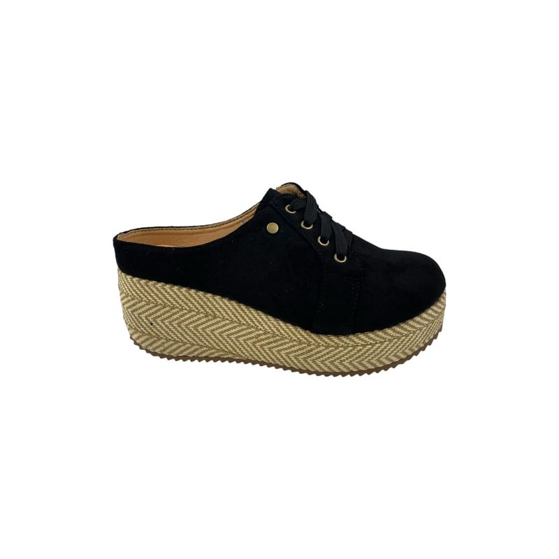 HERIEL - Zapato Negro Plataforma Mujer.