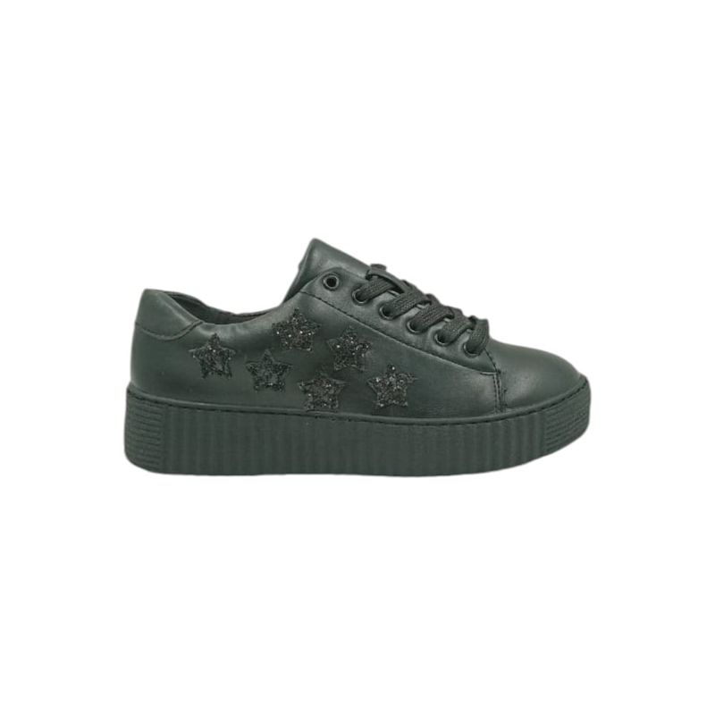 HERIEL - Zapatilla Negra Plataforma Mujer
