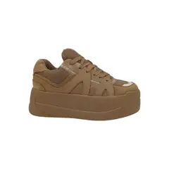HERIEL - Zapatilla Khaki Plataforma Mujer