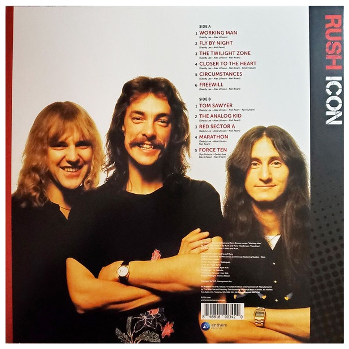 HITWAY MUSIC - RUSH - ICON GREATEST HITS CLEAR VINYL - VINILO