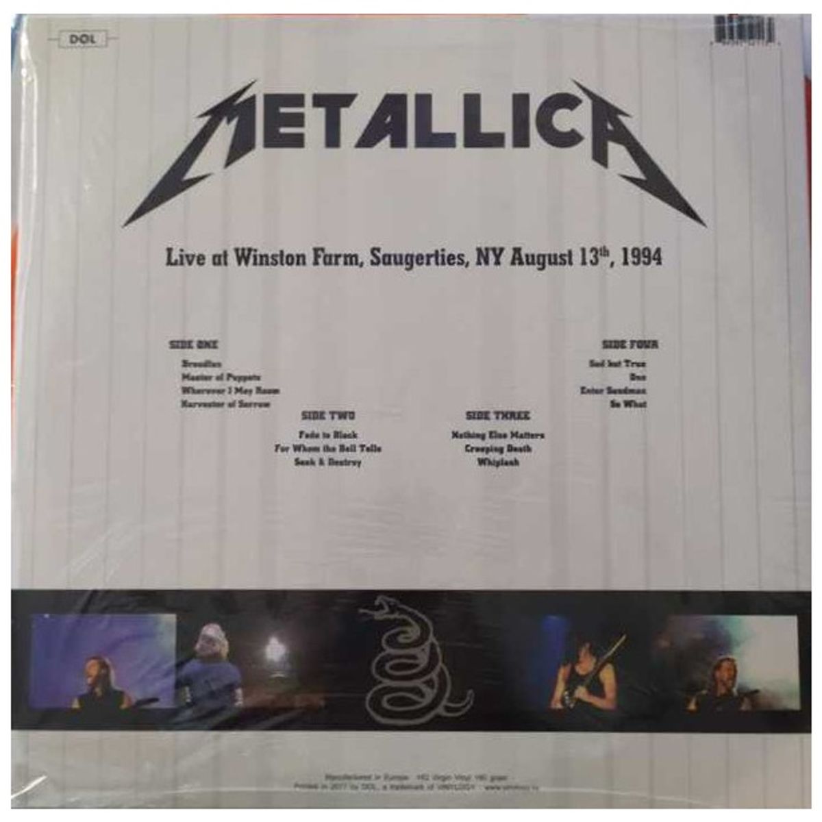 HITWAY MUSIC - METALLICA - LIVE AT WINSTON FARM SAUGERTIES NY AUGUST 13 1994 ORANGE VINYL - VINILO