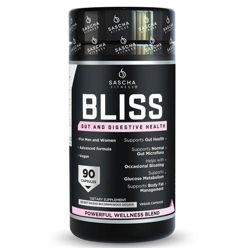 SASCHA FITNESS - BLISS Suplemento para la Salud Intestinal y Digestiva BLISS 90 Capsulas Sascha Fitness