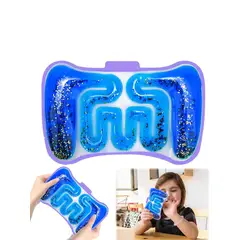 GENERICO - Kit 2pcs sensorial tubo blando con purpurina antiestrés autismo tdah