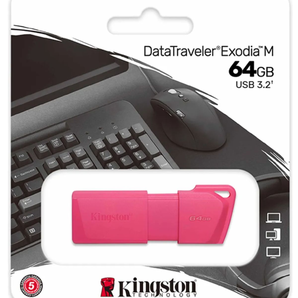 KINGSTON - Pendrive 64 GB - Kingston DataTraveler Exodia - USB 3.1