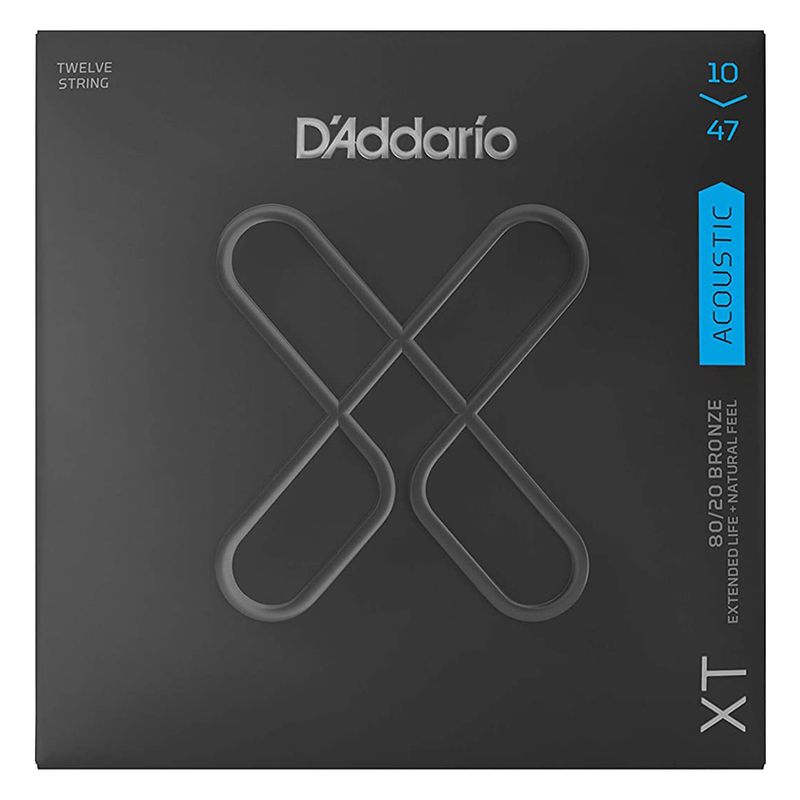 DADDARIO - Cuerdas Guitarra Acústica 12 Cuerdas Daddario XTABR1047-12