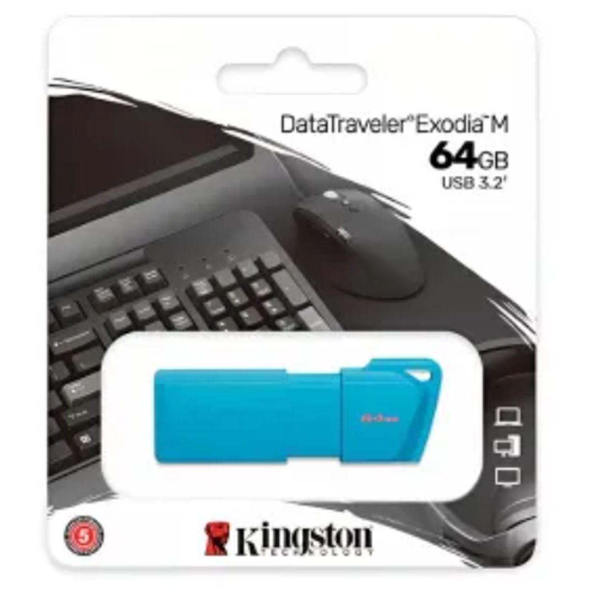 KINGSTON - Pendrive 64 GB - Kingston DataTraveler Exodia M - USB 3.1
